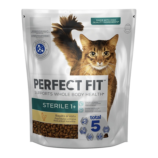 Perfect Fit™ Sterile visavertis ėdalas sterilizuotoms katėms su vištiena